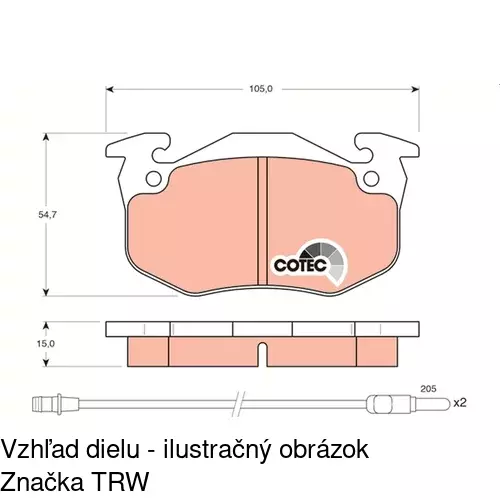 Brzdové dosky POLCAR S70-0068