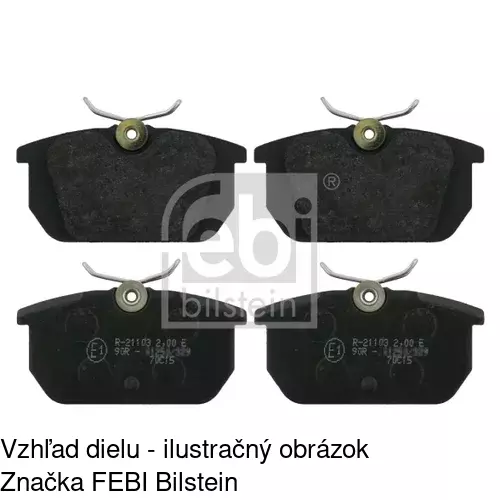 Brzdové dosky POLCAR S70-0075 - obr. 1