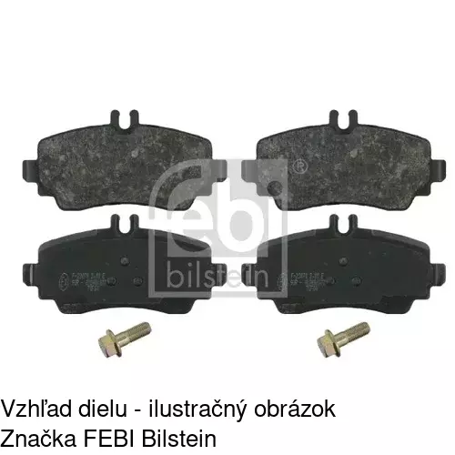 Brzdové dosky POLCAR S70-0080 - obr. 1