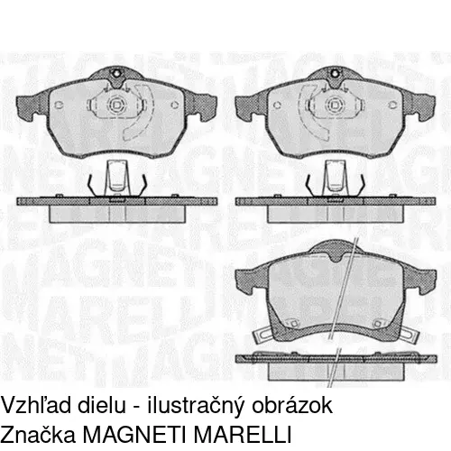 Brzdové dosky POLCAR S70-0089 - obr. 1