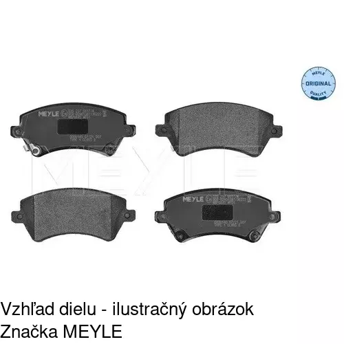 Brzdové dosky POLCAR S70-0100 - obr. 2