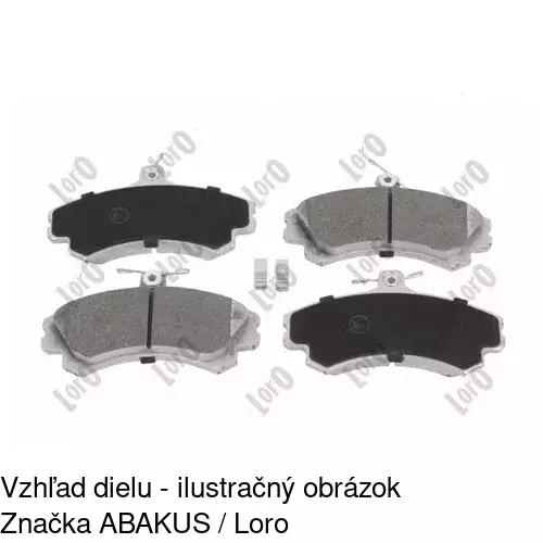 Brzdové dosky POLCAR S70-0109 - obr. 2