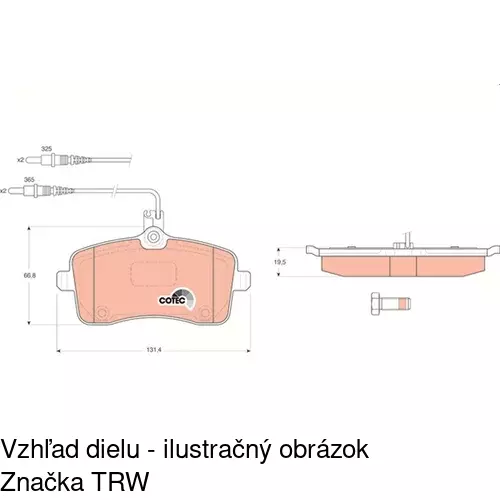 Brzdové dosky POLCAR S70-0120 - obr. 5