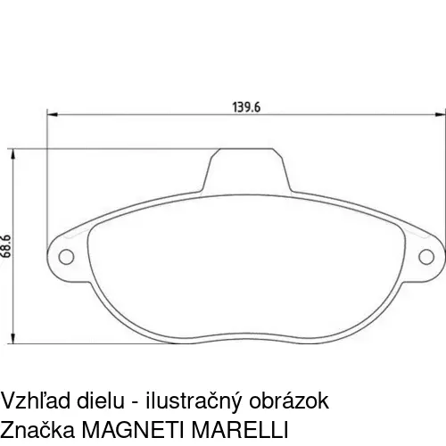 Brzdové dosky POLCAR S70-0127 - obr. 3