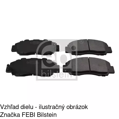 Brzdové dosky S70-0158 /POLCAR/ - obr. 1