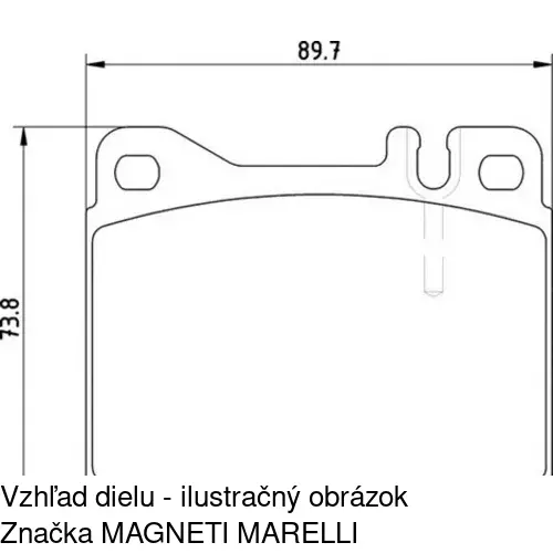 Brzdové dosky POLCAR S70-0171 - obr. 2