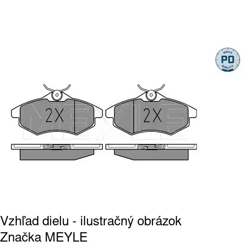 Brzdové dosky S70-0202 /POLCAR/ - obr. 3