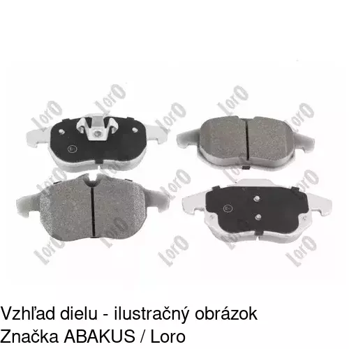 Brzdové dosky POLCAR S70-0208 - obr. 2