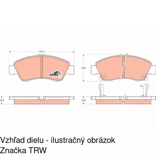 Brzdové dosky POLCAR S70-0232