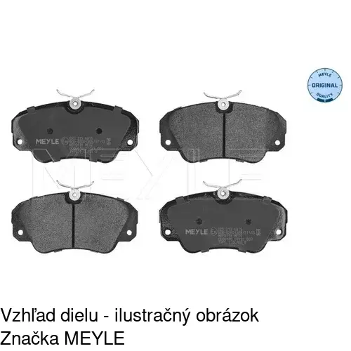 Brzdové dosky POLCAR S70-0233 - obr. 1