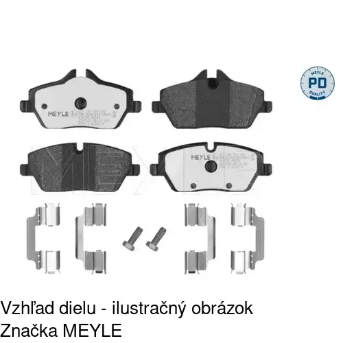 Brzdové dosky POLCAR S70-0252 - obr. 2