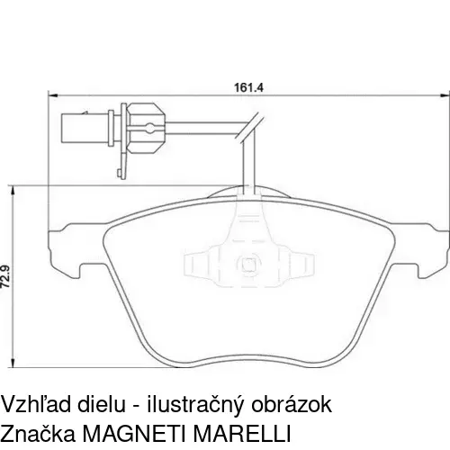 Brzdové dosky POLCAR S70-0300 - obr. 3