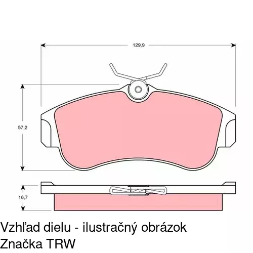 Brzdové dosky POLCAR S70-0319 - obr. 5