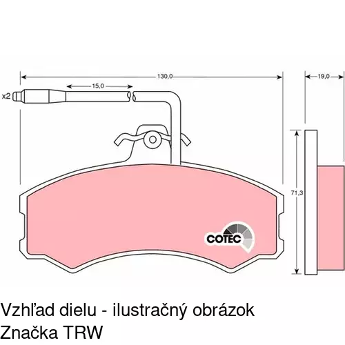 Brzdové dosky POLCAR S70-0334 - obr. 4