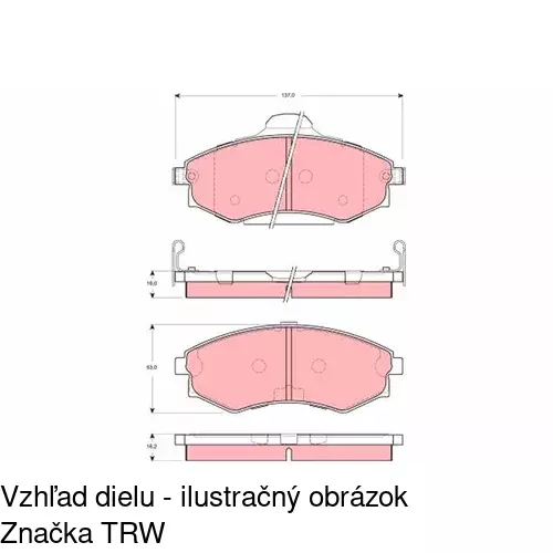 Brzdové dosky POLCAR S70-0337 - obr. 4