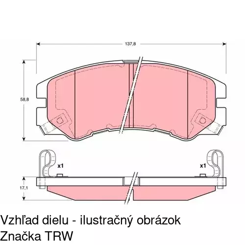 Brzdové dosky POLCAR S70-0339 - obr. 4