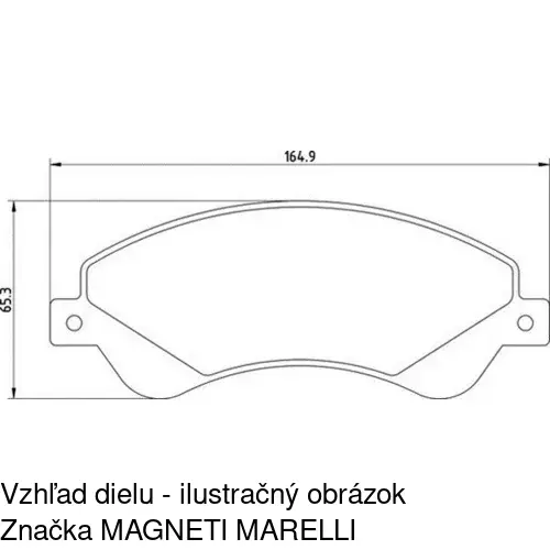 Brzdové dosky POLCAR S70-0385