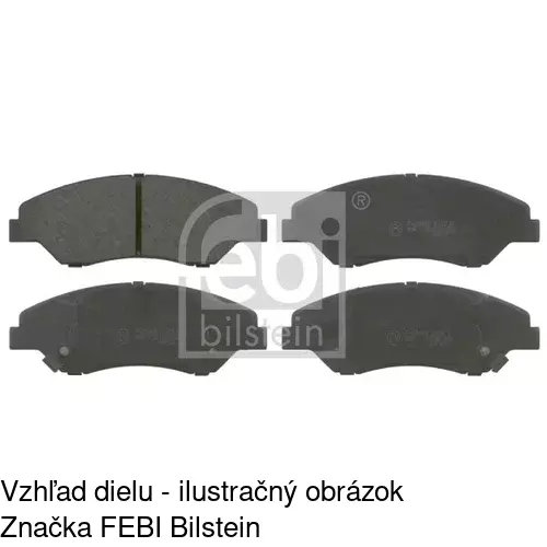 Brzdové dosky POLCAR S70-0401 - obr. 1