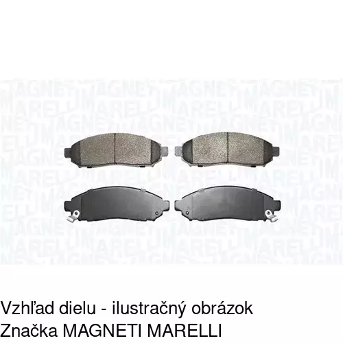 Brzdové dosky POLCAR S70-0471 - obr. 1