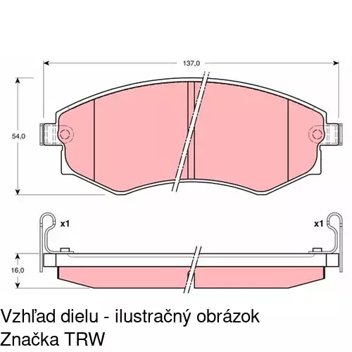 Brzdové dosky POLCAR S70-0474 - obr. 4