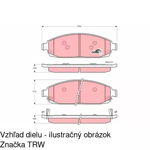 Brzdové dosky POLCAR S70-0509