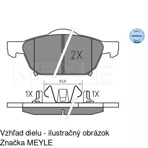 Brzdové dosky POLCAR S70-0511 - obr. 1