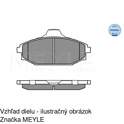 Brzdové dosky POLCAR S70-0514 - obr. 1