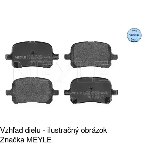 Brzdové dosky POLCAR S70-0554 - obr. 1