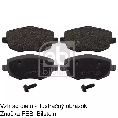 Brzdové dosky POLCAR S70-0590 - obr. 1