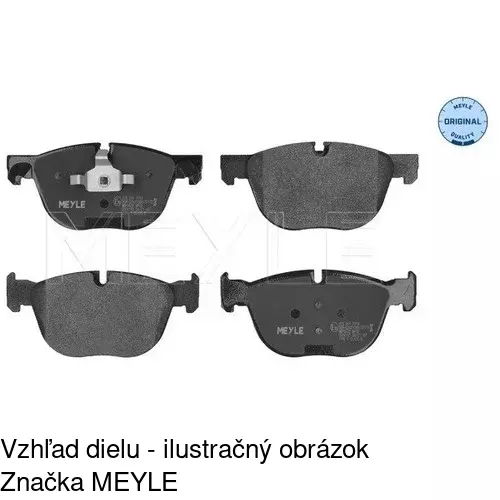 Brzdové dosky POLCAR S70-0593 - obr. 1