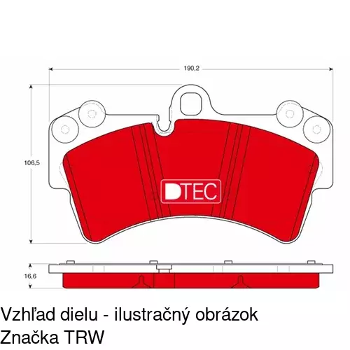 Brzdové dosky POLCAR S70-0603 - obr. 4