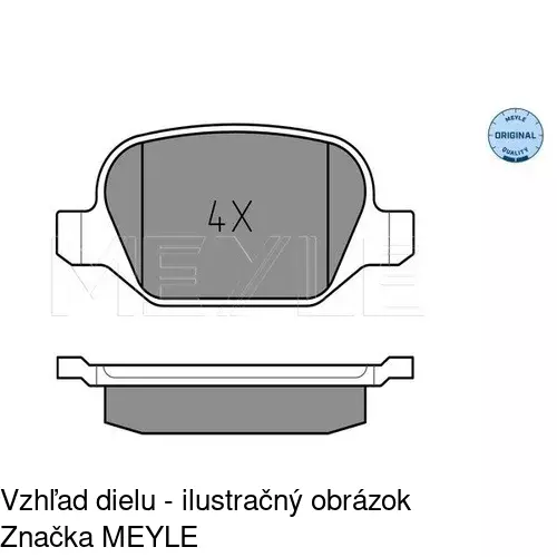 Brzdové dosky POLCAR S70-1141 - obr. 2