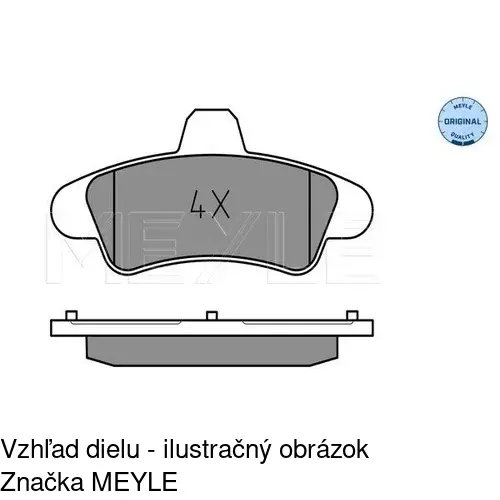 Brzdové dosky POLCAR S70-1375 - obr. 2