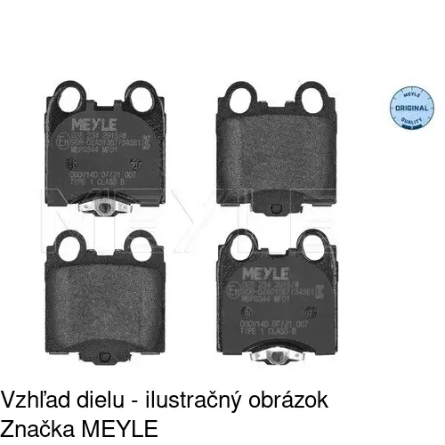 Brzdové dosky POLCAR S70-1425 - obr. 1