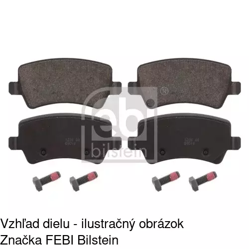 Brzdové dosky POLCAR S70-1439 - obr. 1