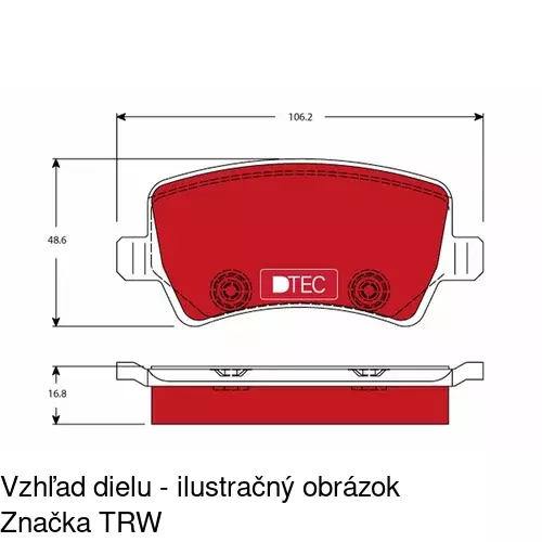 Brzdové dosky POLCAR S70-1439 - obr. 5