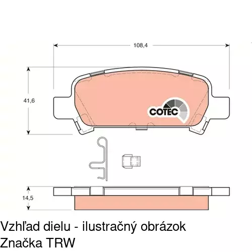 Brzdové dosky POLCAR S70-1442 - obr. 5