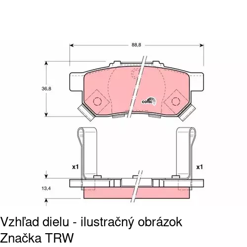 Brzdové dosky POLCAR S70-1549 - obr. 4