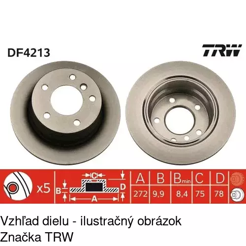 Brzdový kotúč POLCAR S71-0037 - obr. 2