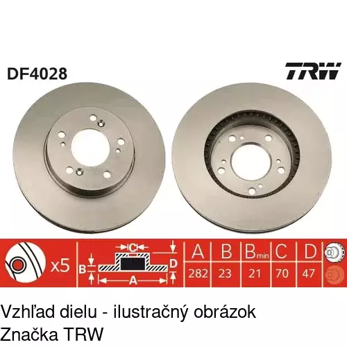 Brzdový kotúč POLCAR S71-0340 - obr. 2