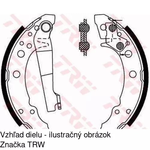 Brzdové čeľuste POLCAR S72-1002 - obr. 5