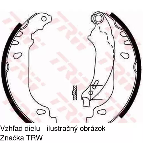 Brzdové čeľuste S72-1019 /POLCAR/ - obr. 2