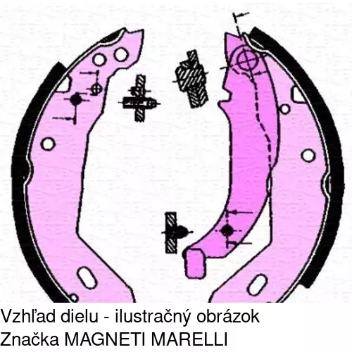 Brzdové čeľuste POLCAR S72-1030 - obr. 3