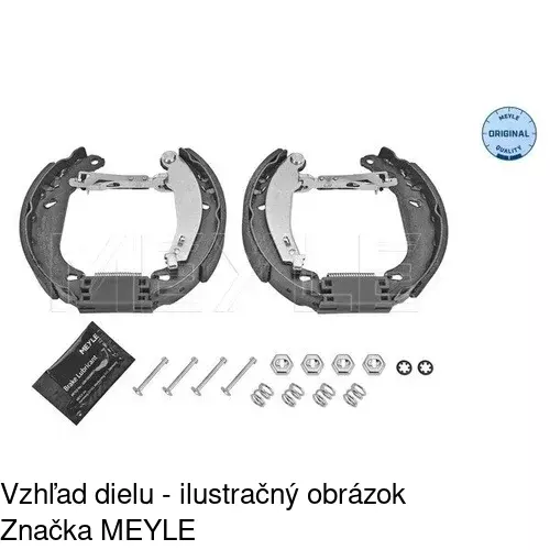 Brzdové čeľuste POLCAR S72-1039 - obr. 1