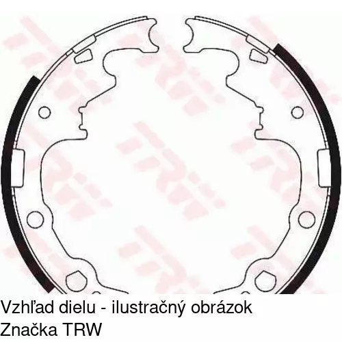 Brzdové čeľuste POLCAR S72-1047 - obr. 1