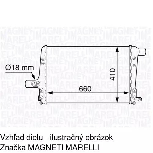 Chladiče vzduchu (Intercoolery) 1327J8-1 /POLCAR/