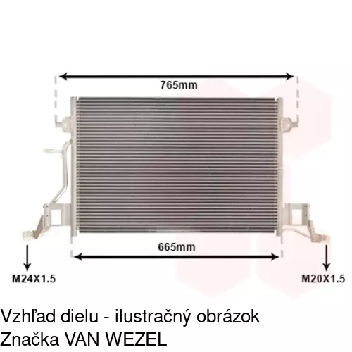 Chladiče klimatizácie POLCAR 1327K8C2 - obr. 2