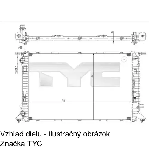 Chladiče vody POLCAR 133708-4