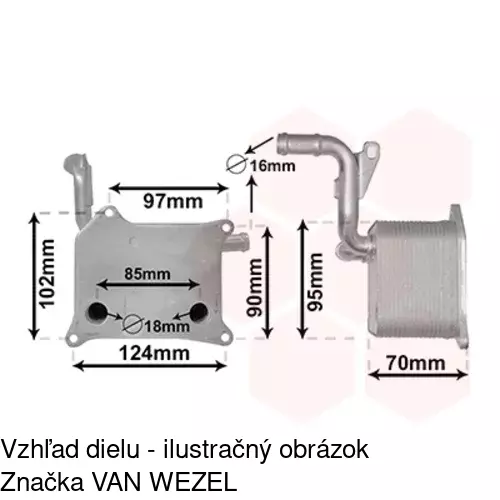 Chladiče oleja 1370L8-1 /POLCAR/ - obr. 5