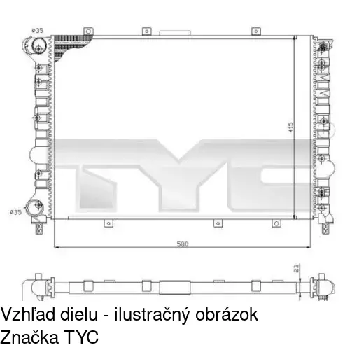 Chladiče vody POLCAR 1408082X